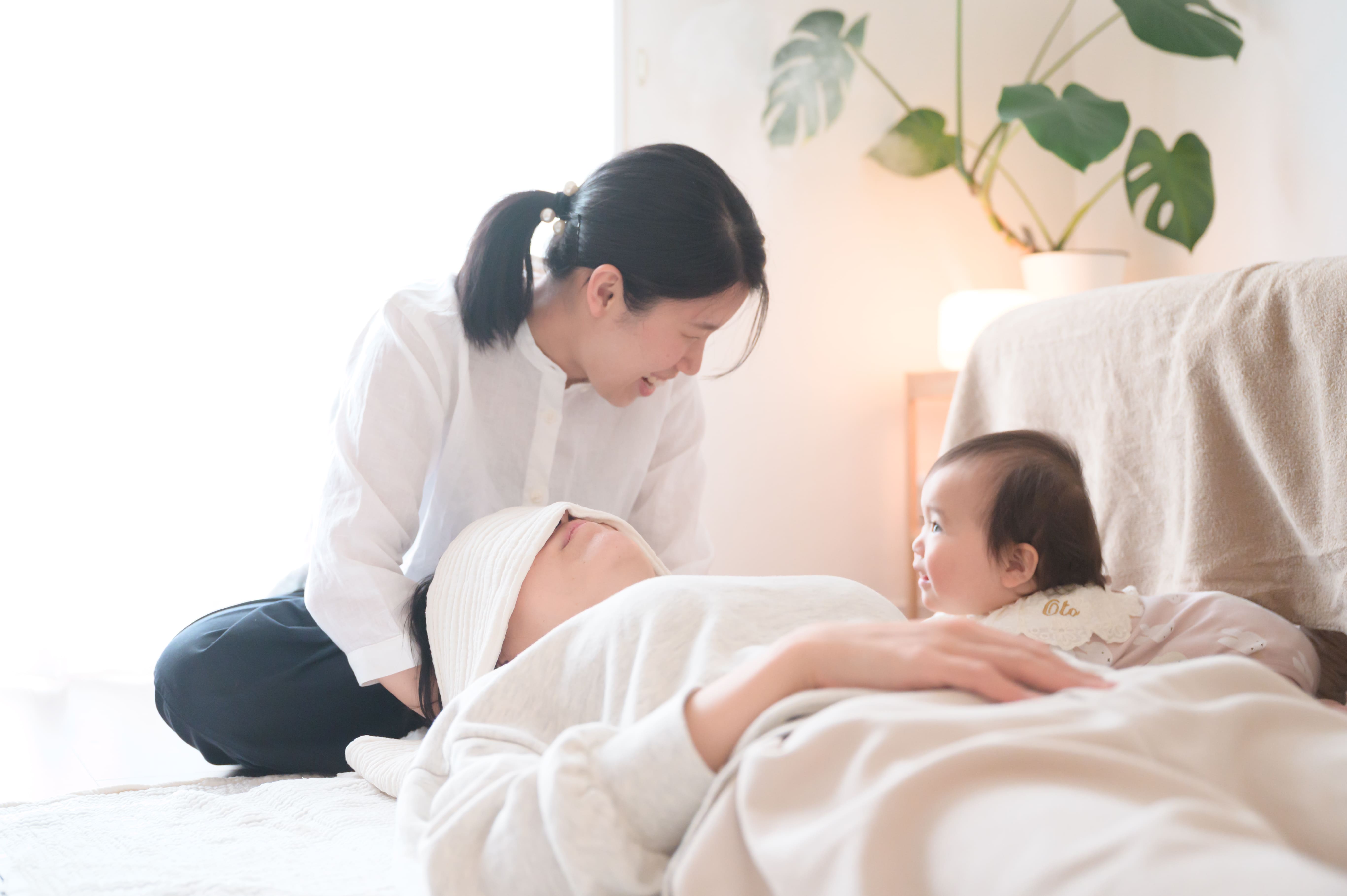 女性施術者・同じ子育て中のママ